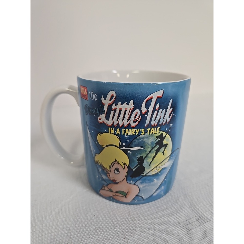Disney Store Tinker Bell Little Tink Mug A Fairy's Tale Comic Style Coffee‎ Cup